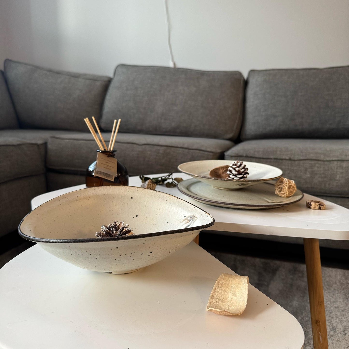Kohiki Handmade Asymmetrical Bowl by Takashi Sogo - [Limited Qty] - ZenwareCrafts