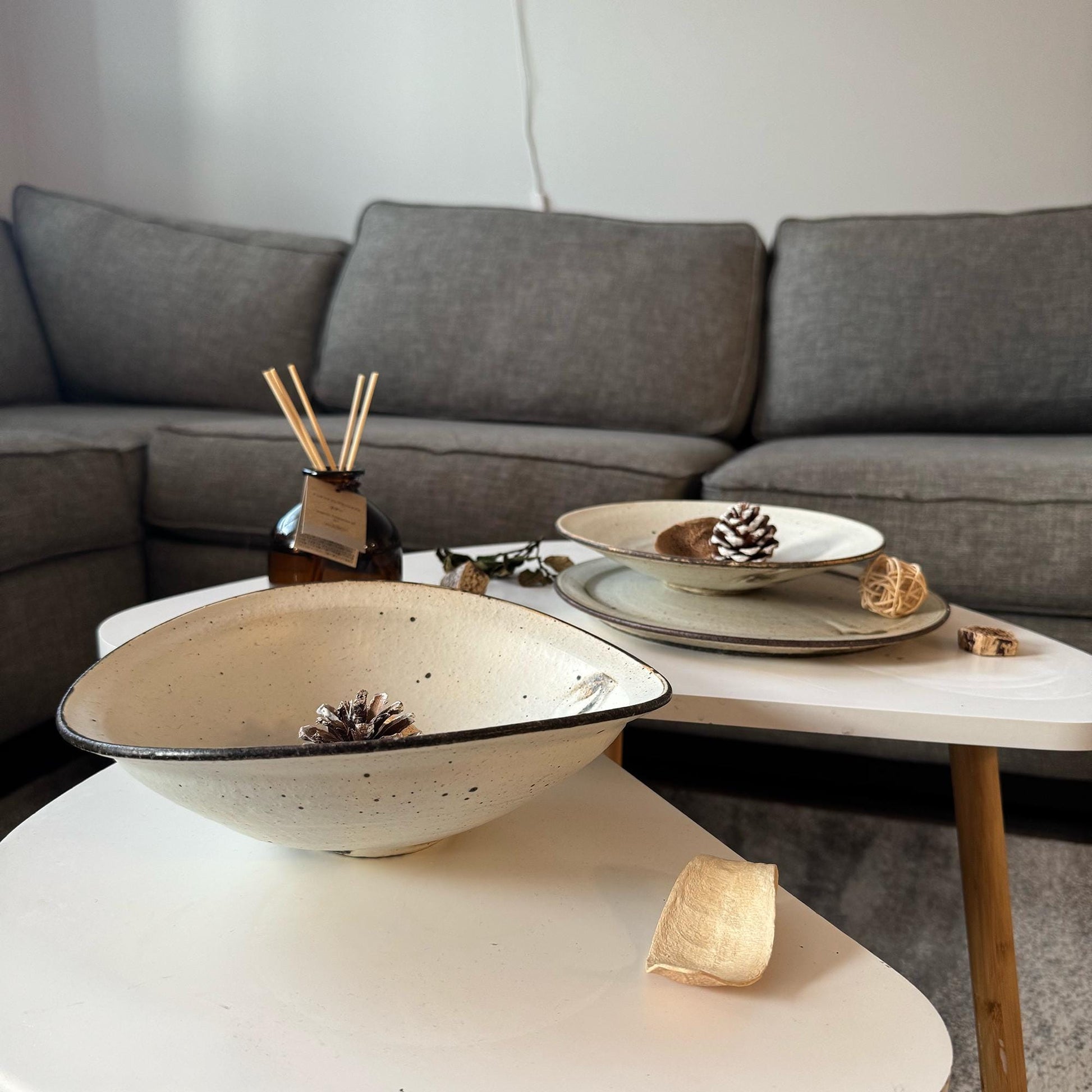 Kohiki Handmade Asymmetrical Bowl by Takashi Sogo - [Limited Qty] - ZenwareCrafts