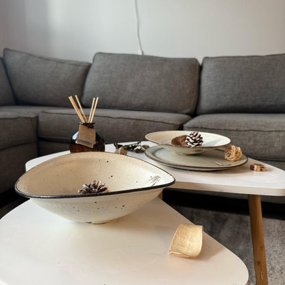 Kohiki Handmade Asymmetrical Bowl by Takashi Sogo - [Limited Qty] - ZenwareCrafts