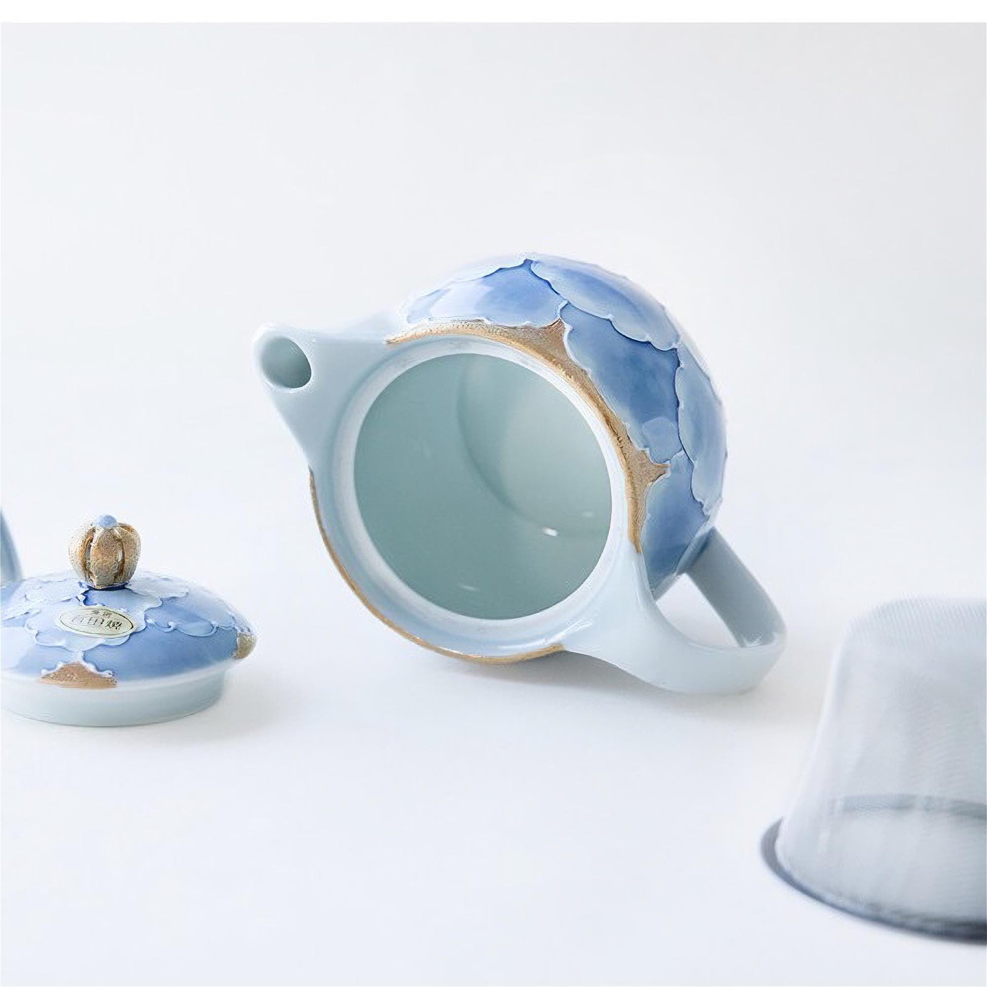 Peony Arita Ware Handmade Teapot and Cup Set - ZenwareCrafts