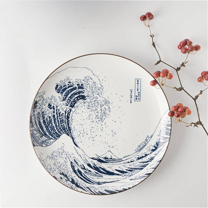 The Great Wave Mino Ware Porcelain Tableware Set - ZenwareCrafts
