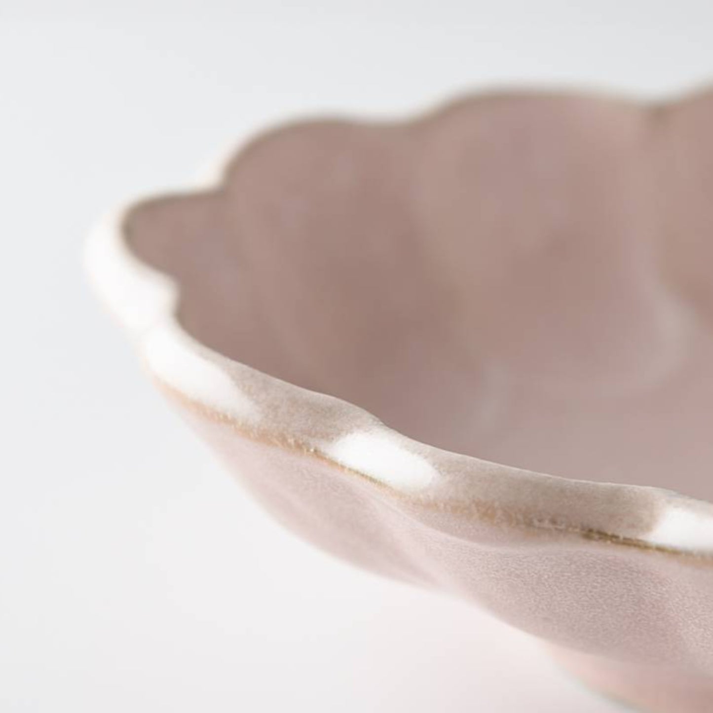 Kaneko Kohyo Rinka Handmade Oval Plate - Pink - ZenwareCrafts
