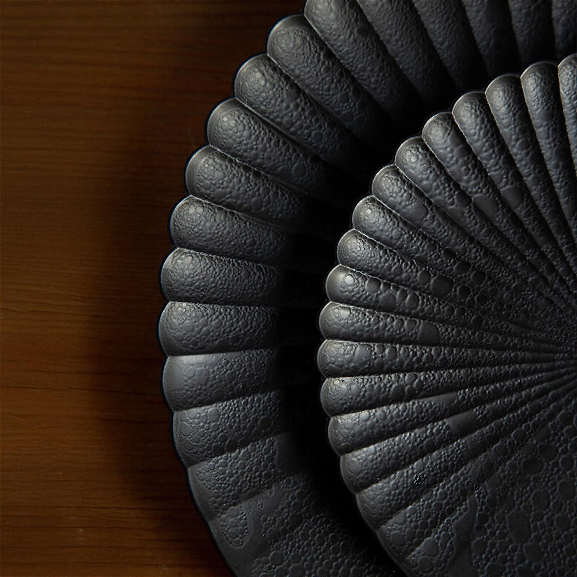 Ocean Bubble Handmade Plate Set - Black - ZenwareCrafts