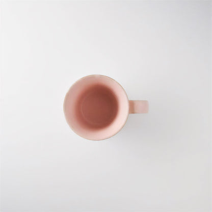 Kaneko Kohyo Rinka Handmade Mug with Saucer - Pink - ZenwareCrafts
