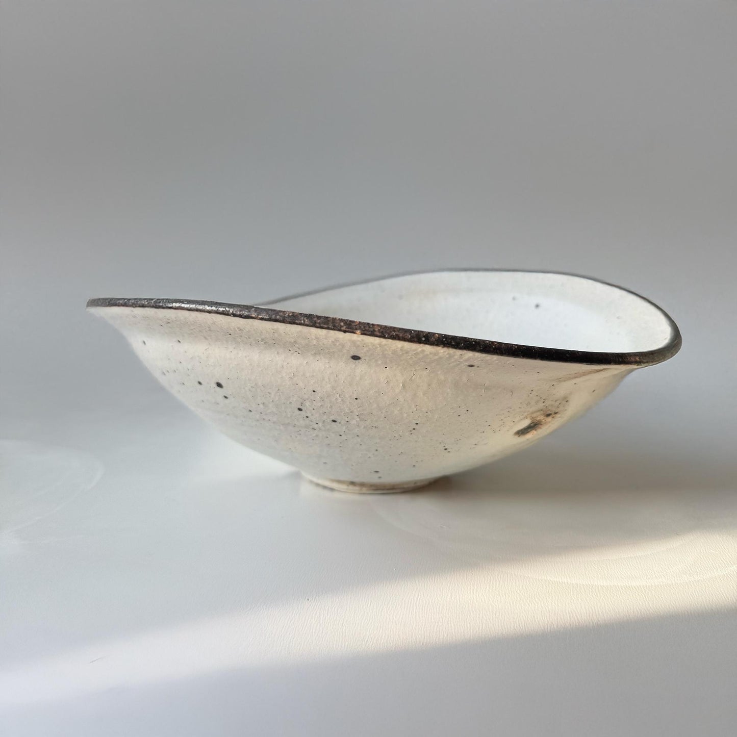 Kohiki Handmade Asymmetrical Bowl by Takashi Sogo - [Limited Qty] - ZenwareCrafts