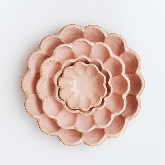 Kaneko Kohyo Rinka Handmade Bowl Set - Pink - ZenwareCrafts