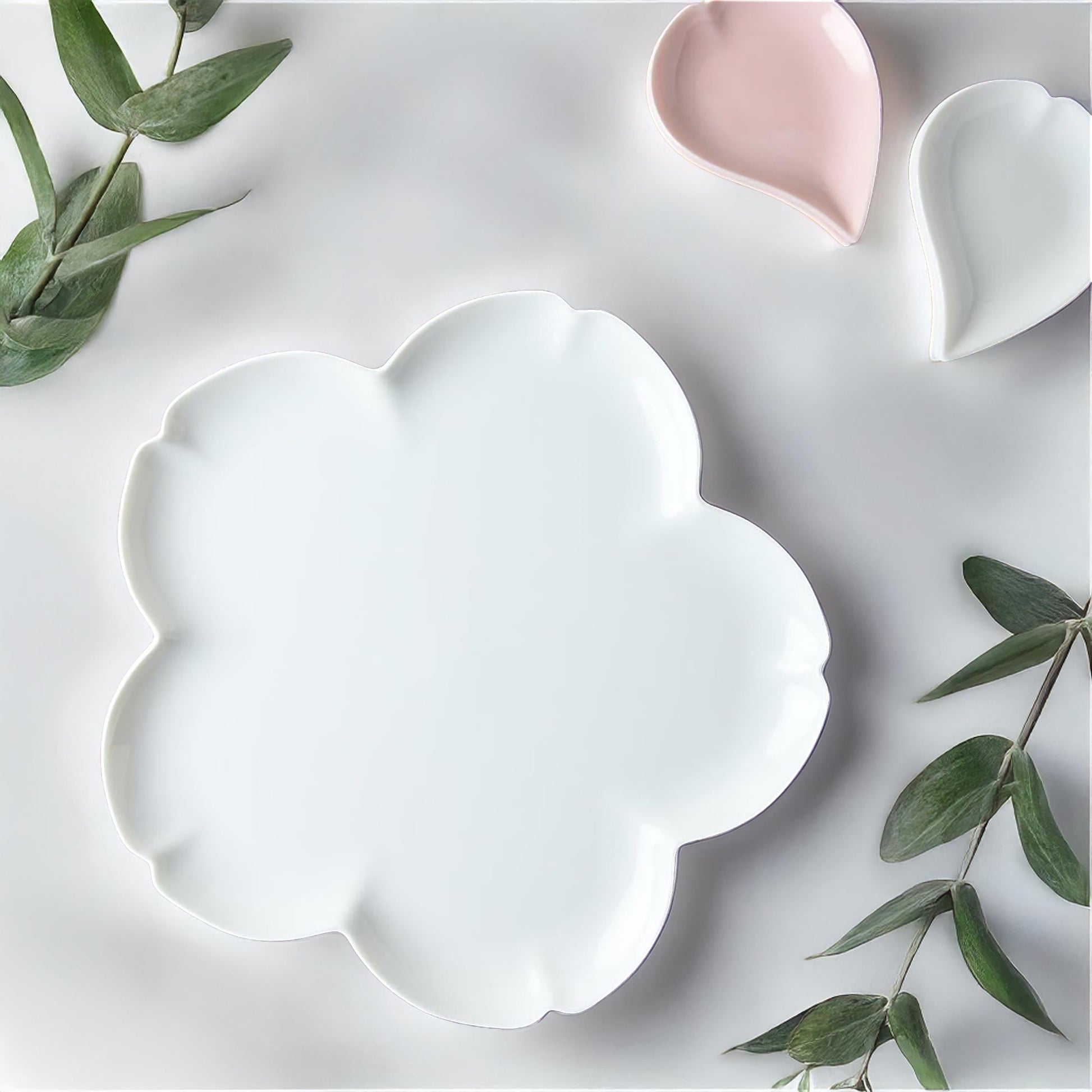 Cherry Blossom Porcelain Plate Set - ZenwareCrafts