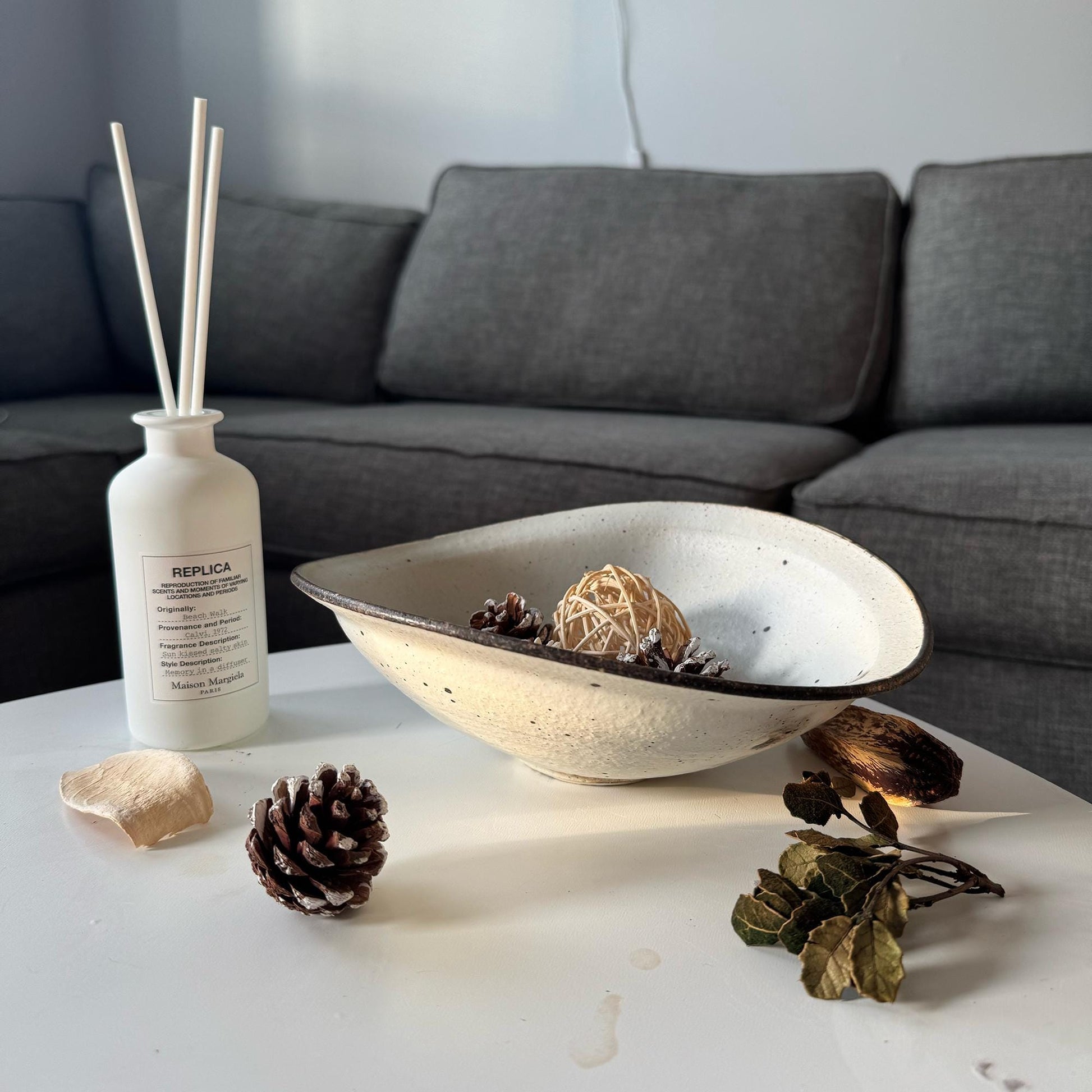 Kohiki Handmade Asymmetrical Bowl by Takashi Sogo - [Limited Qty] - ZenwareCrafts