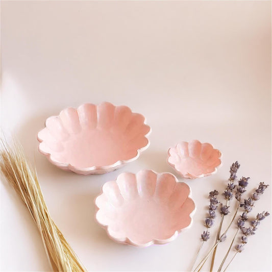Kaneko Kohyo Rinka Handmade Bowl Set - Pink - ZenwareCrafts