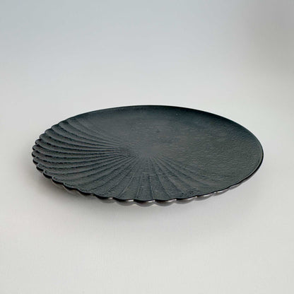 Ocean Bubble Handmade Plate - Small 6.3 in Black - ZenwareCrafts