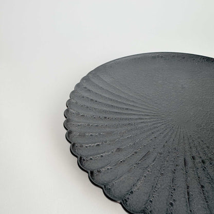 Ocean Bubble Handmade Plate - Small 6.3 in Black - ZenwareCrafts