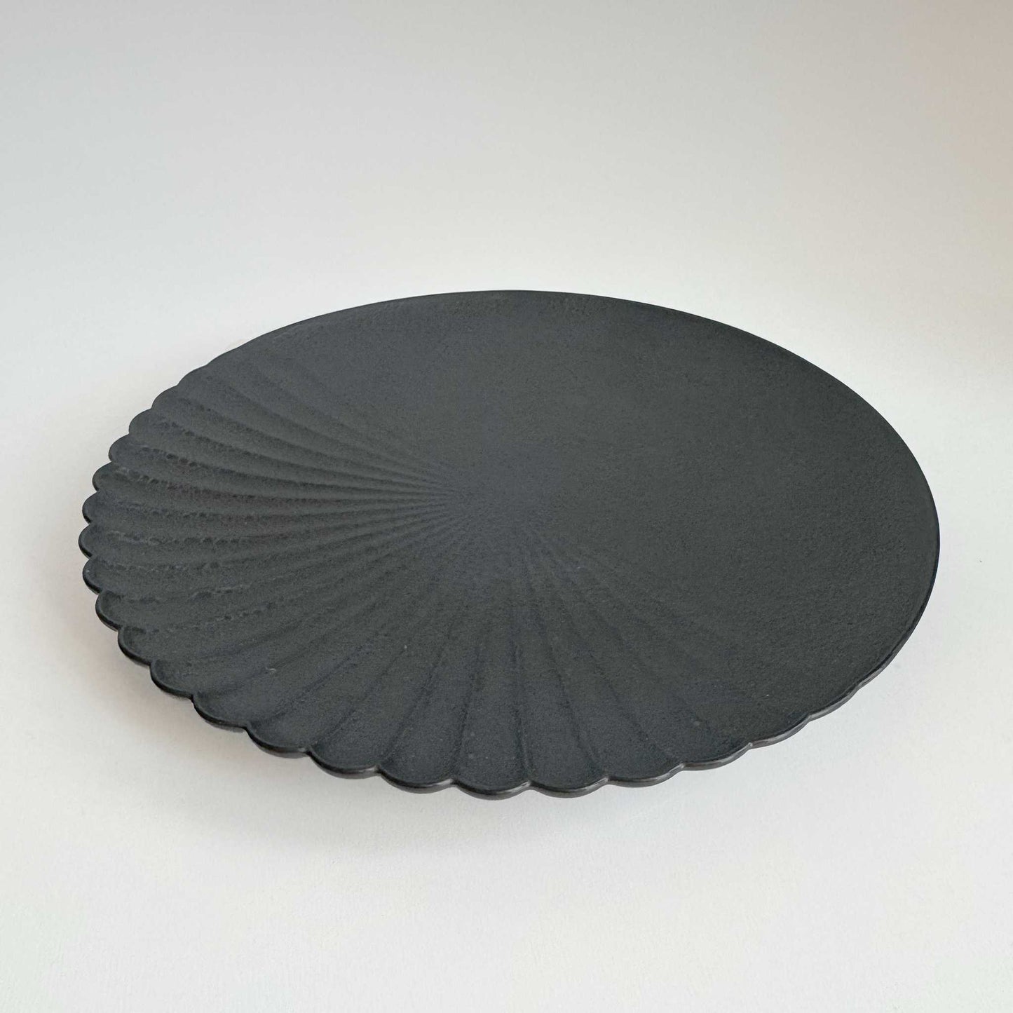 Ocean Bubble Handmade Plate - Large 9.0 in Black - ZenwareCrafts