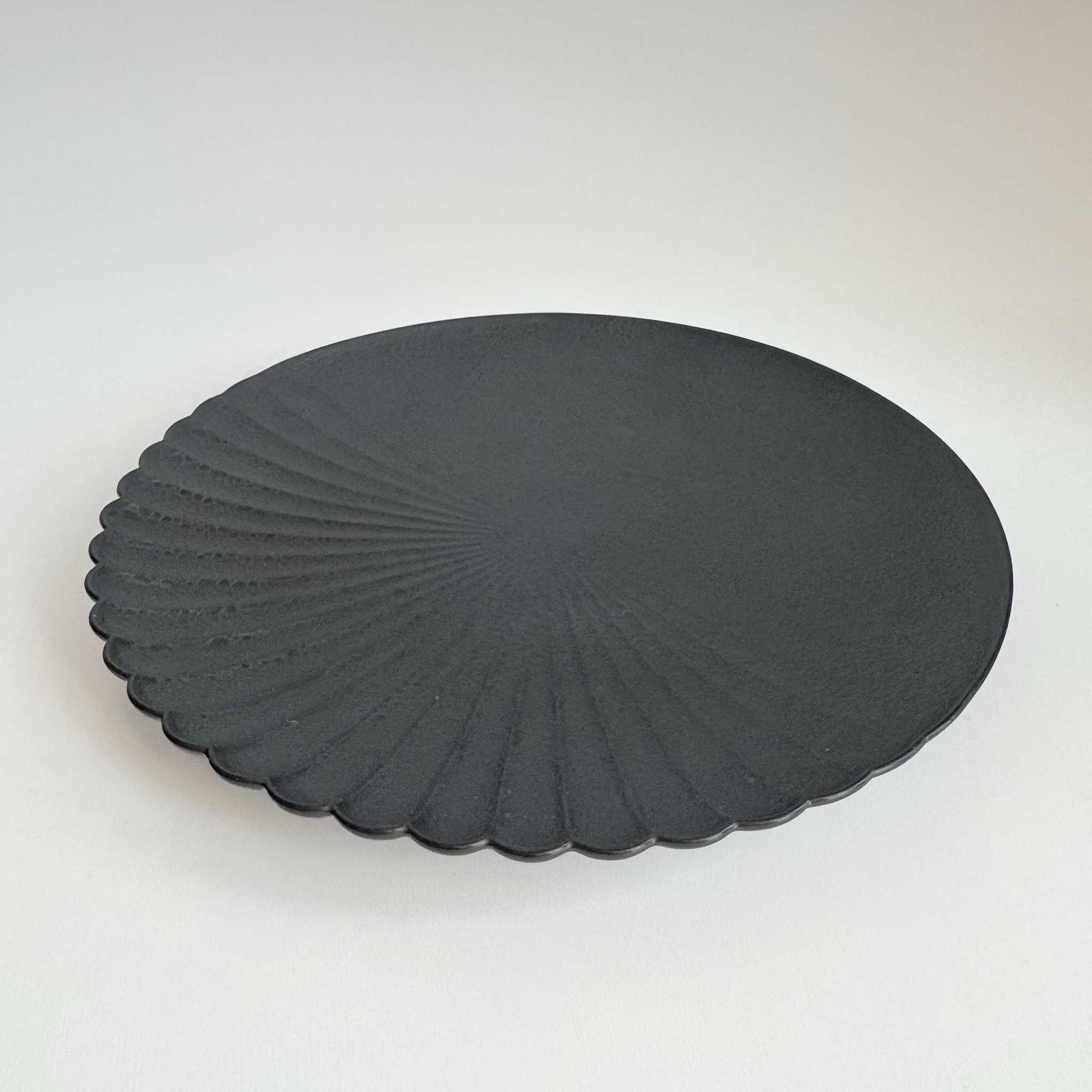 Ocean Bubble Handmade Plate - Large 9.0 in Black - ZenwareCrafts