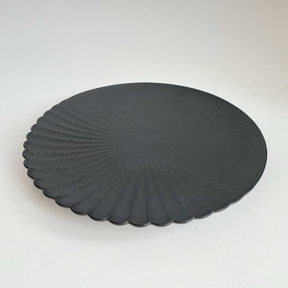 Ocean Bubble Handmade Plate - Large 9.0 in Black - ZenwareCrafts