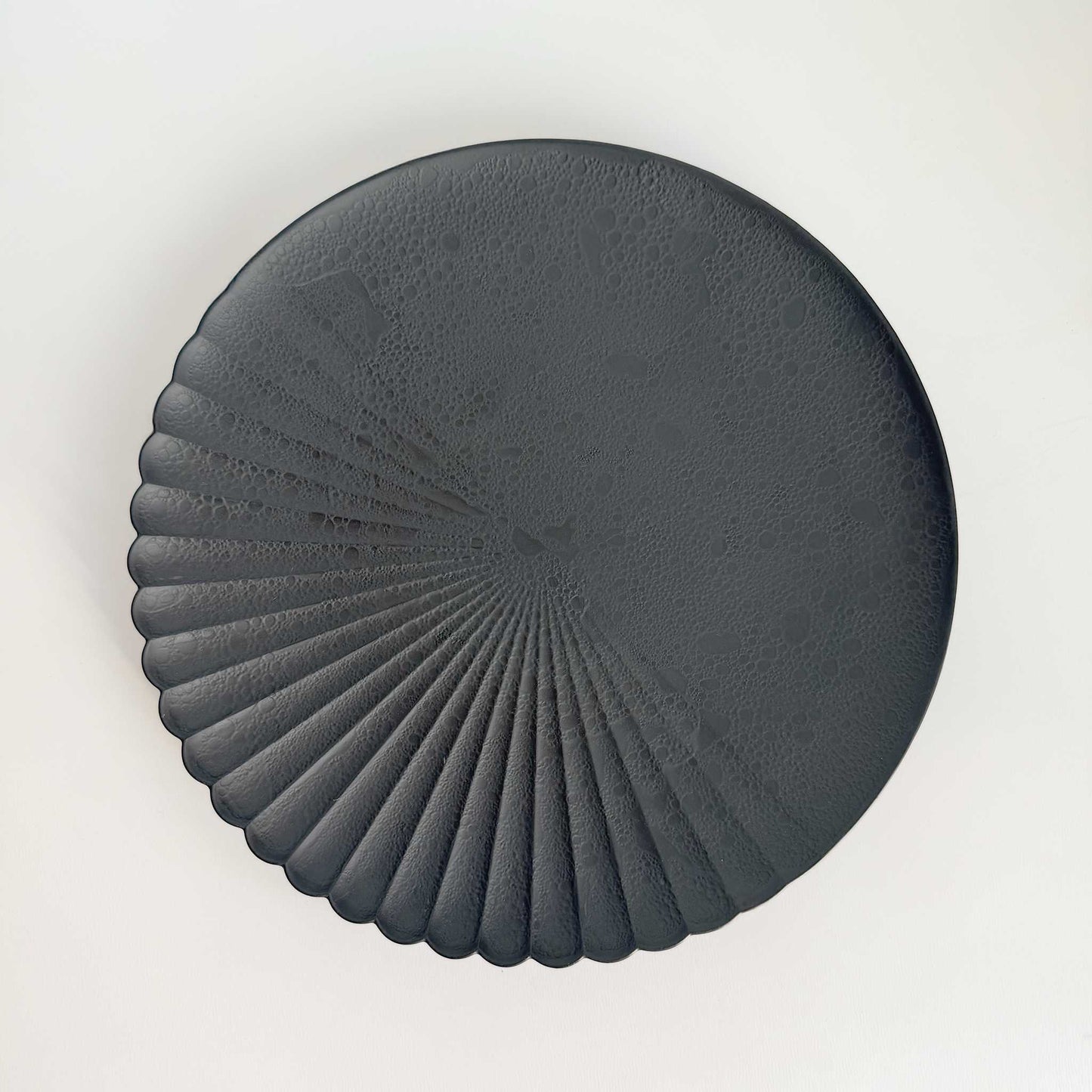 Ocean Bubble Handmade Plate Set - Black - ZenwareCrafts