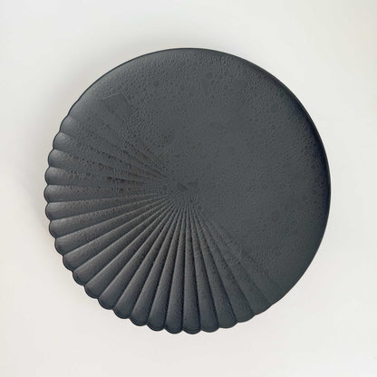 Ocean Bubble Handmade Plate Set - Black - ZenwareCrafts
