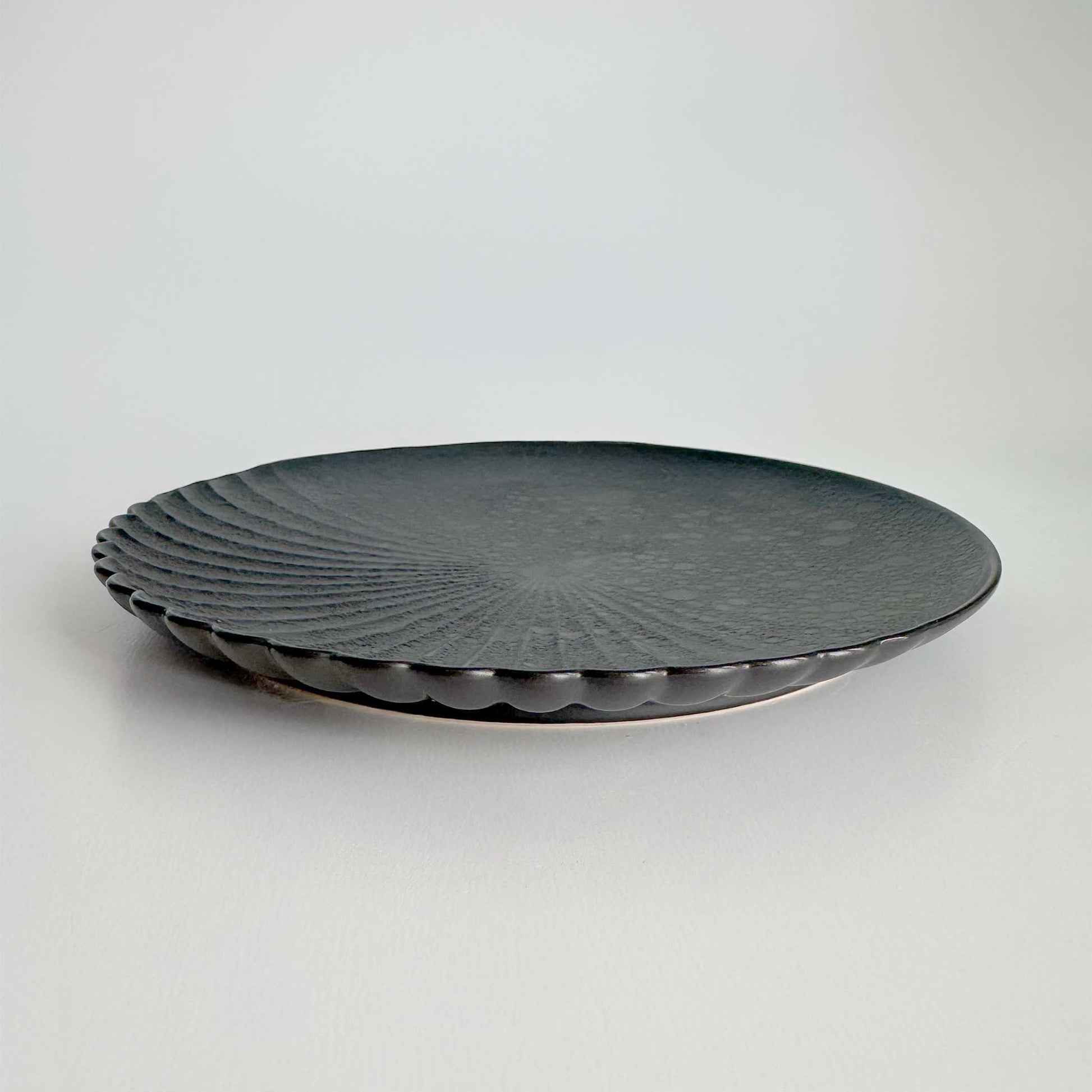 Ocean Bubble Handmade Plate Set - Black - ZenwareCrafts