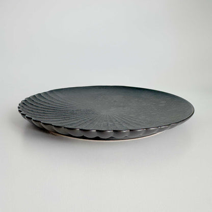 Ocean Bubble Handmade Plate Set - Black - ZenwareCrafts