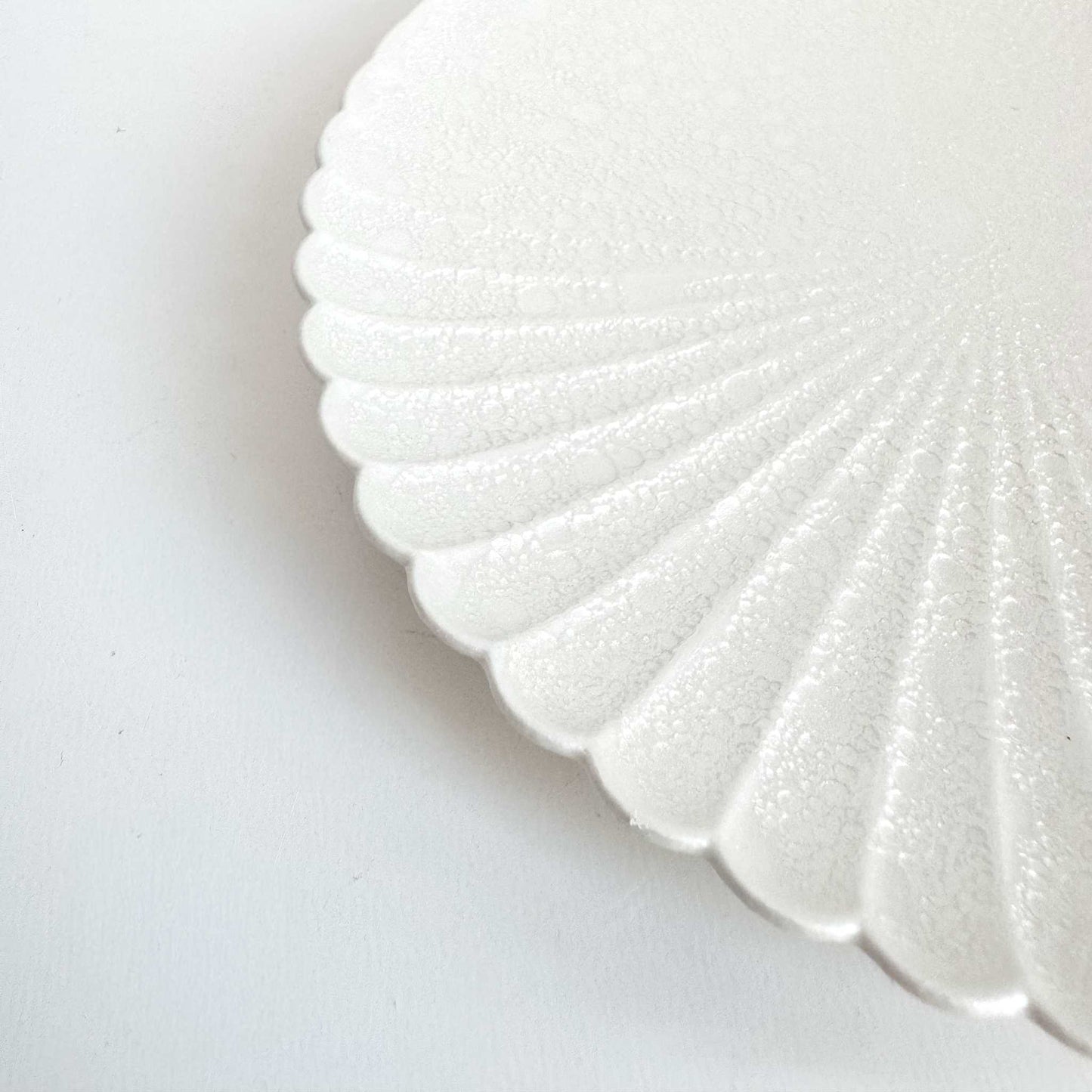 Ocean Bubble Handmade Plate - Small 6.3 in White - ZenwareCrafts