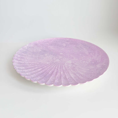 Ocean Bubble Handmade Plate - Large 9.0 in Purple - ZenwareCrafts