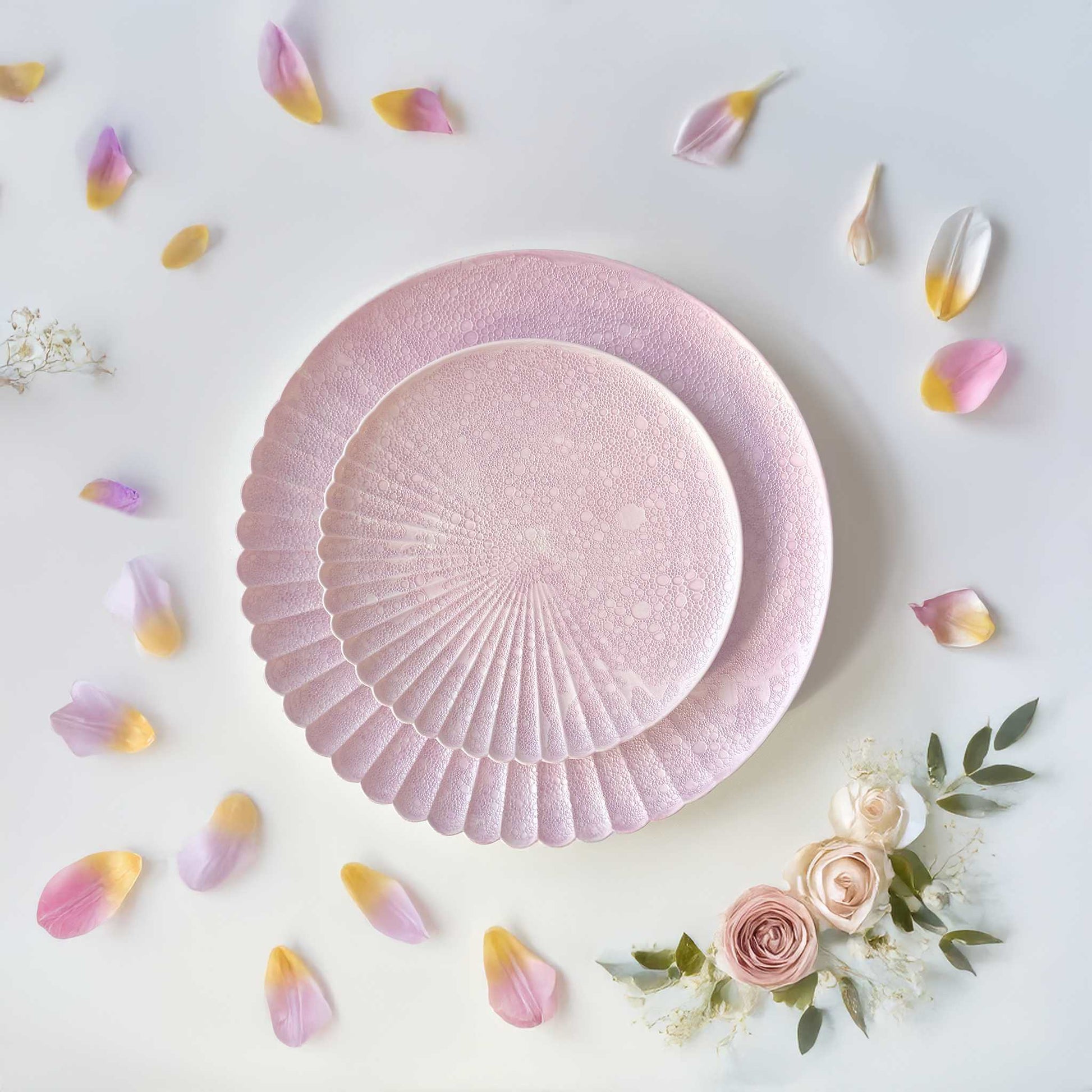 Ocean Bubble Handmade Plate - Small 6.3 in Purple - ZenwareCrafts