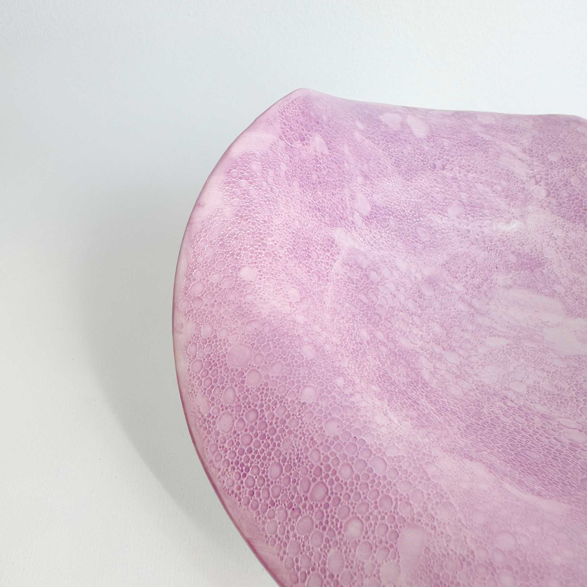 Ocean Bubble Handmade Curvy Bowl - Purple - ZenwareCrafts