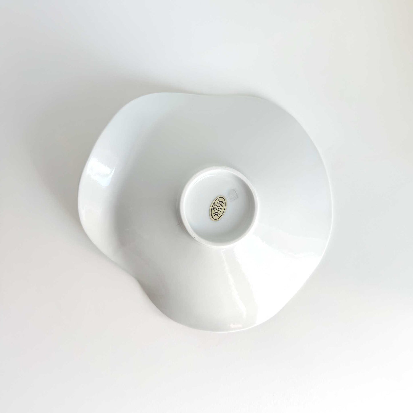 Ocean Bubble Handmade Curvy Bowl - White - ZenwareCrafts