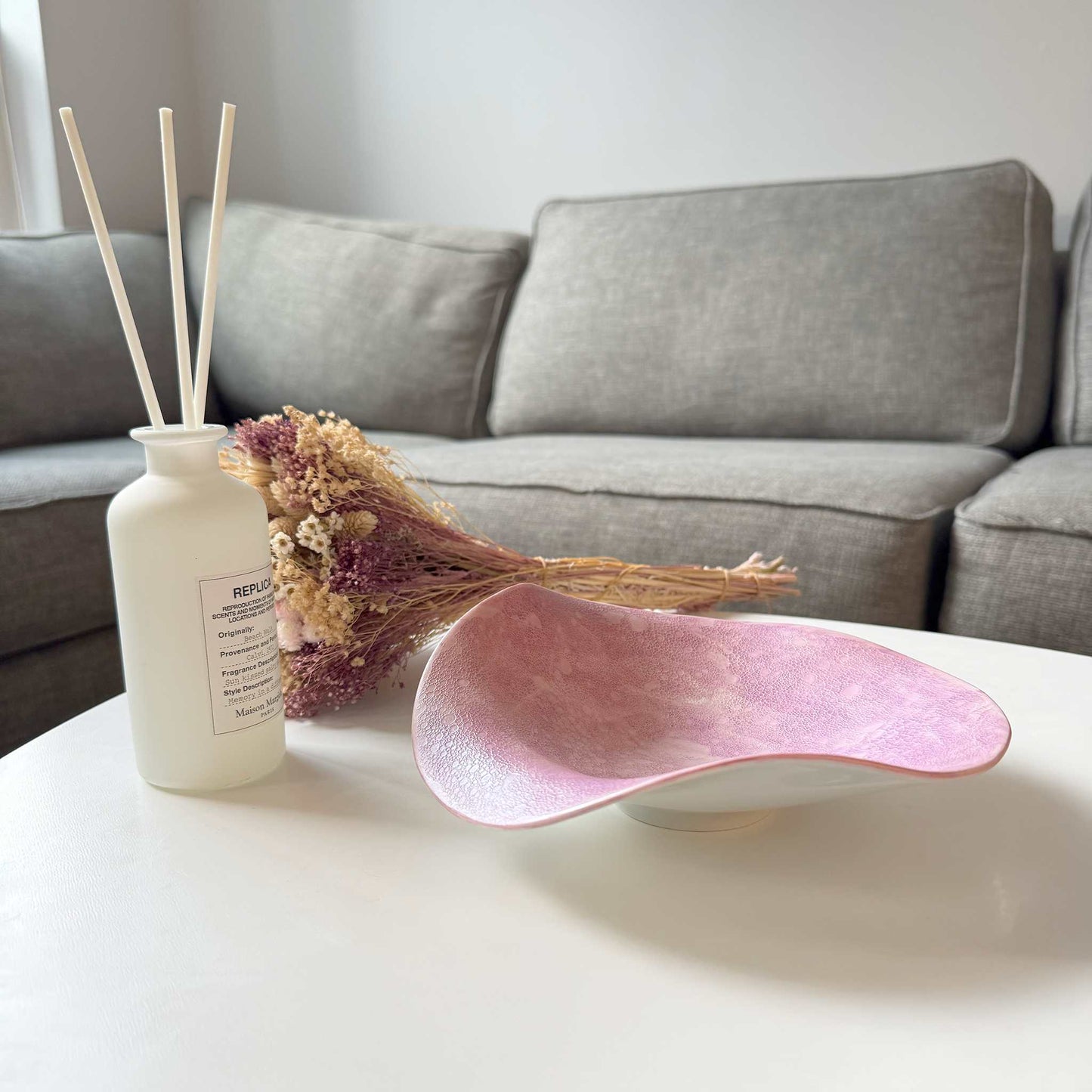 Ocean Bubble Handmade Curvy Bowl - Purple - ZenwareCrafts