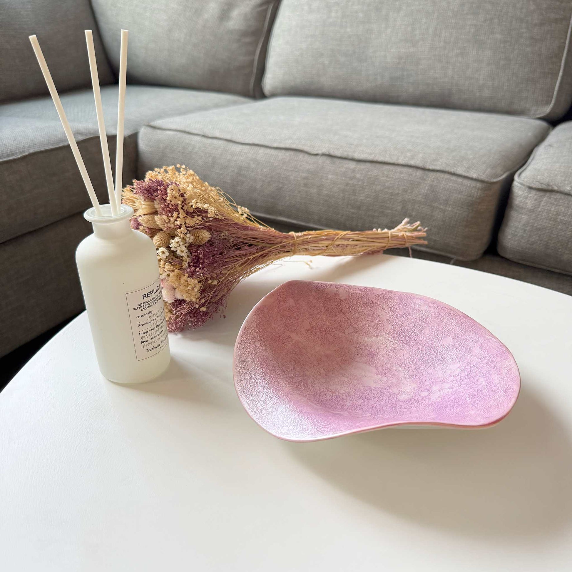 Ocean Bubble Handmade Curvy Bowl - Purple - ZenwareCrafts