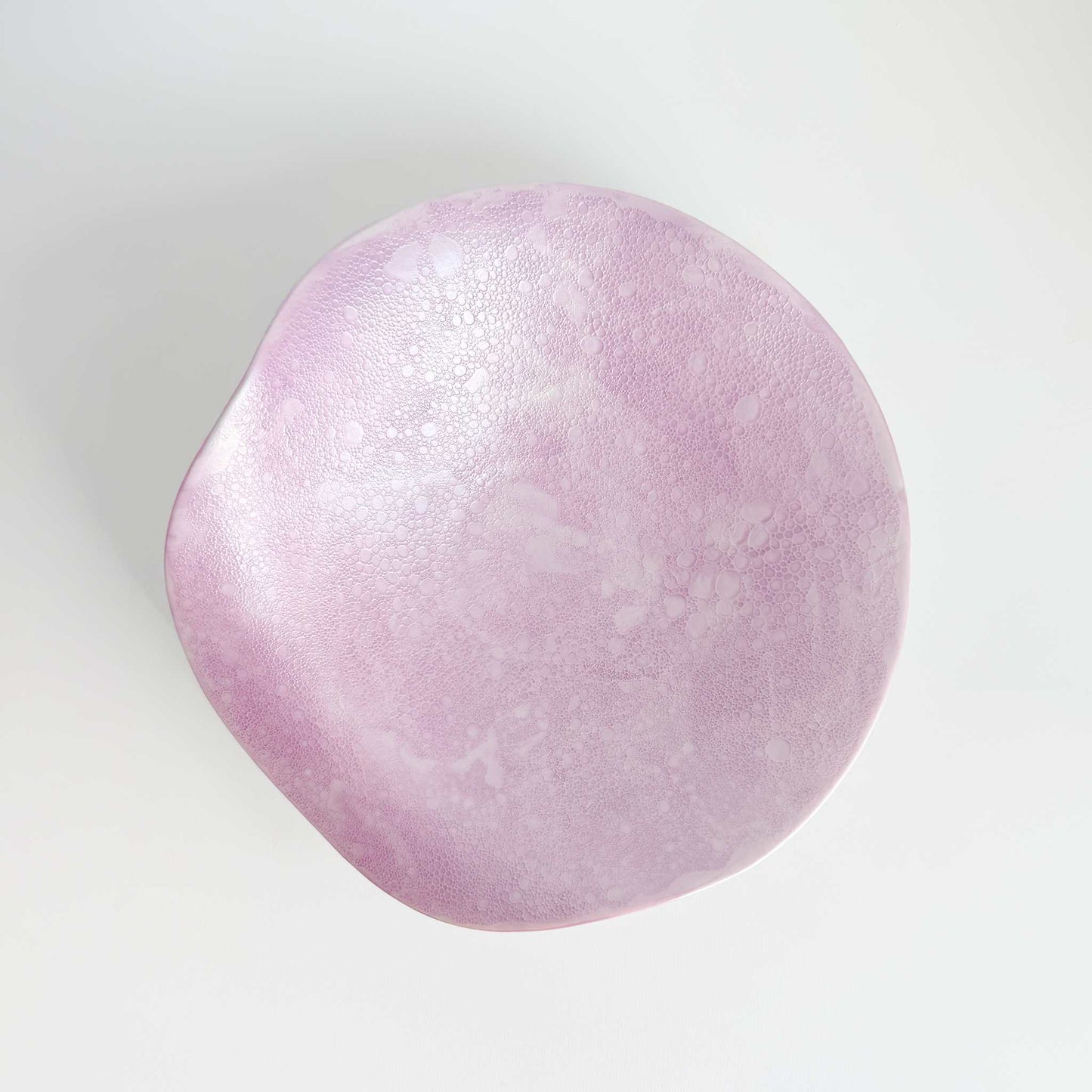 Ocean Bubble Handmade Curvy Bowl - Purple - ZenwareCrafts