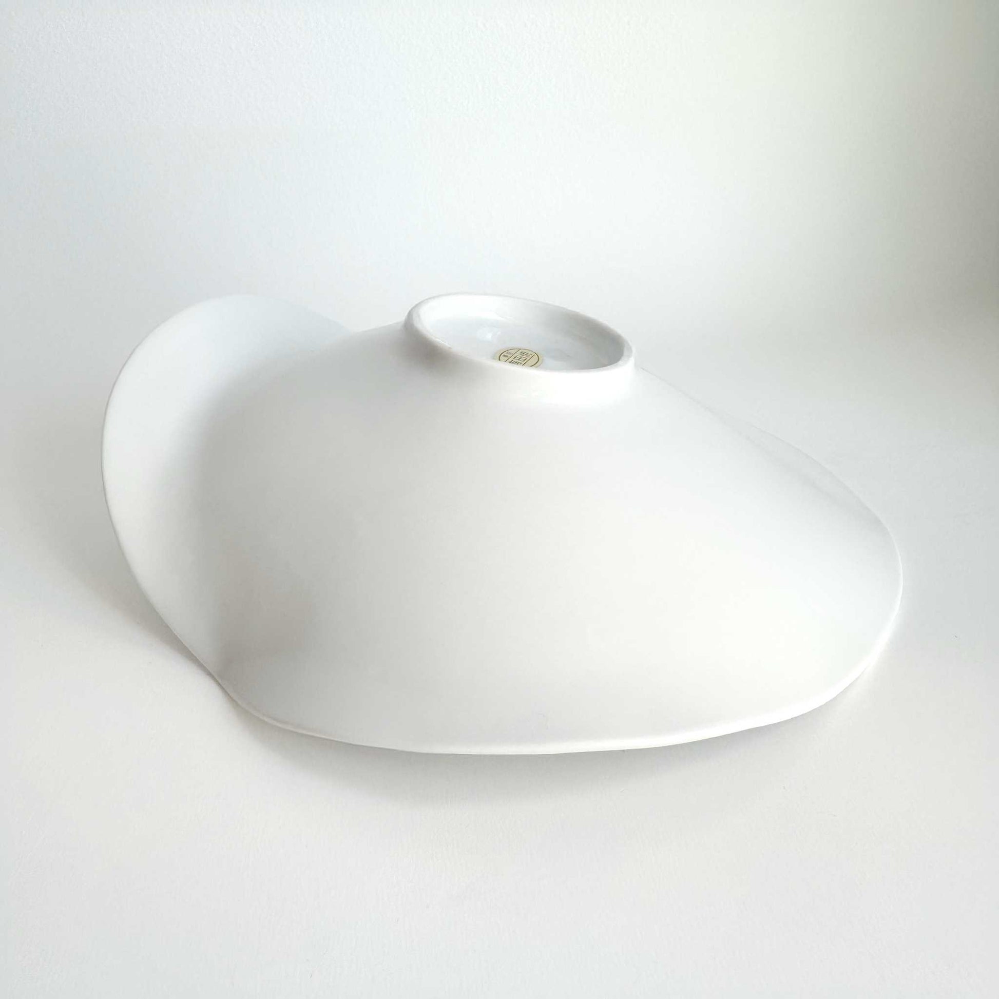 Ocean Bubble Handmade Curvy Bowl - White - ZenwareCrafts