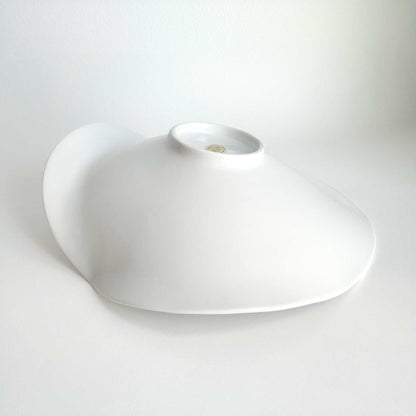 Ocean Bubble Handmade Curvy Bowl - White - ZenwareCrafts