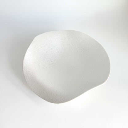 Ocean Bubble Handmade Curvy Bowl - White - ZenwareCrafts