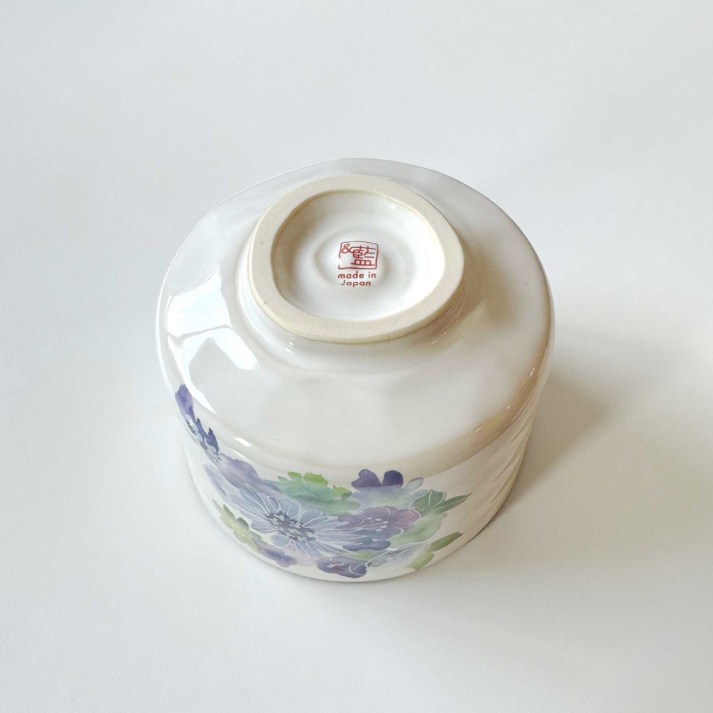 Handmade Matcha Bowl Set with Whisk & Scoop - Blue Flower - ZenwareCrafts