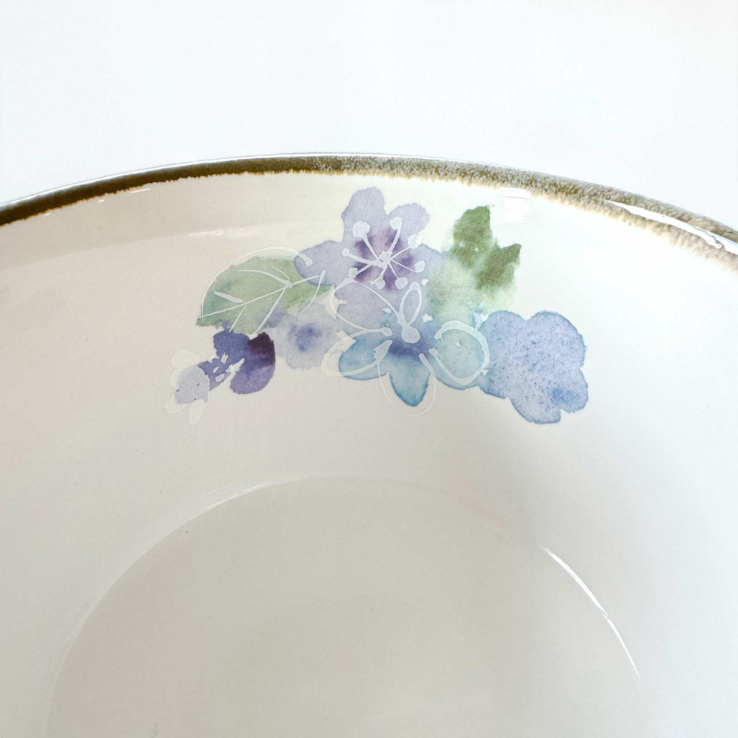 Handmade Matcha Bowl Set with Whisk & Scoop - Blue Flower - ZenwareCrafts