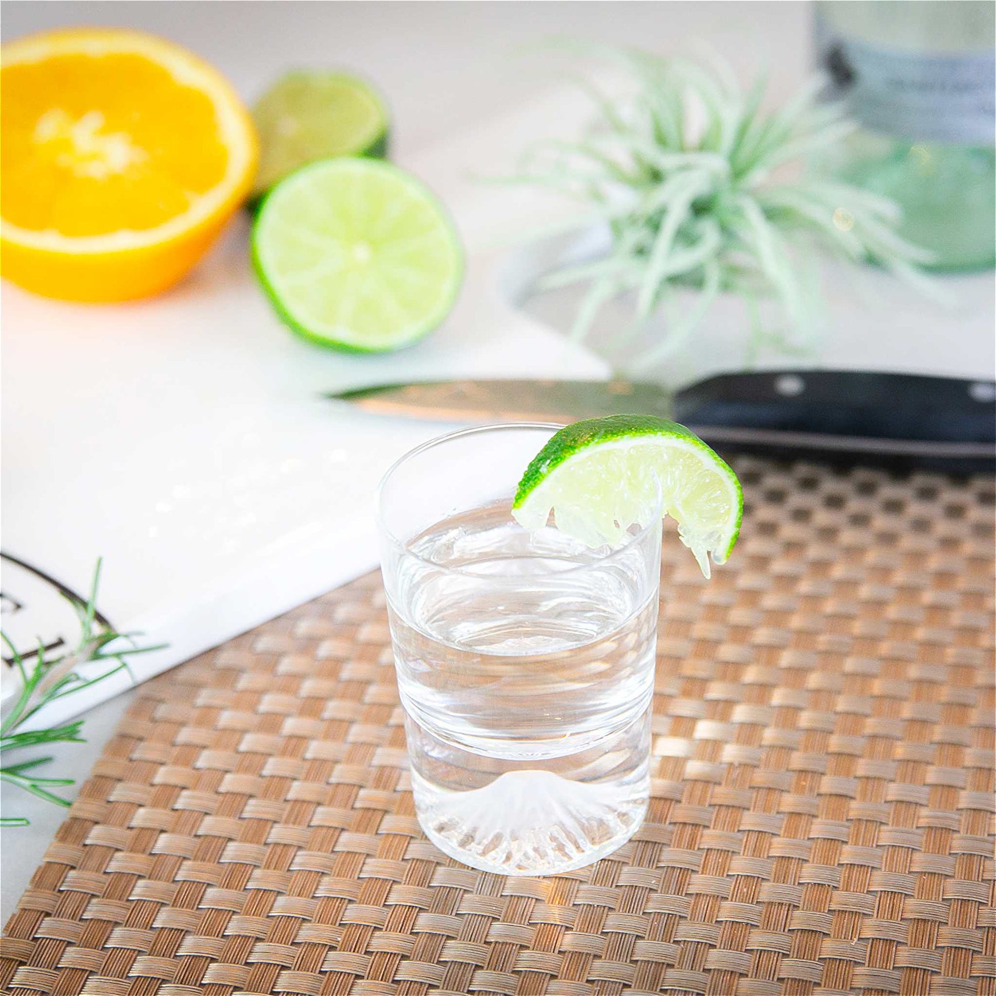 Mt. Fuji Double Shot Glass by Tajima Glass - ZenwareCrafts