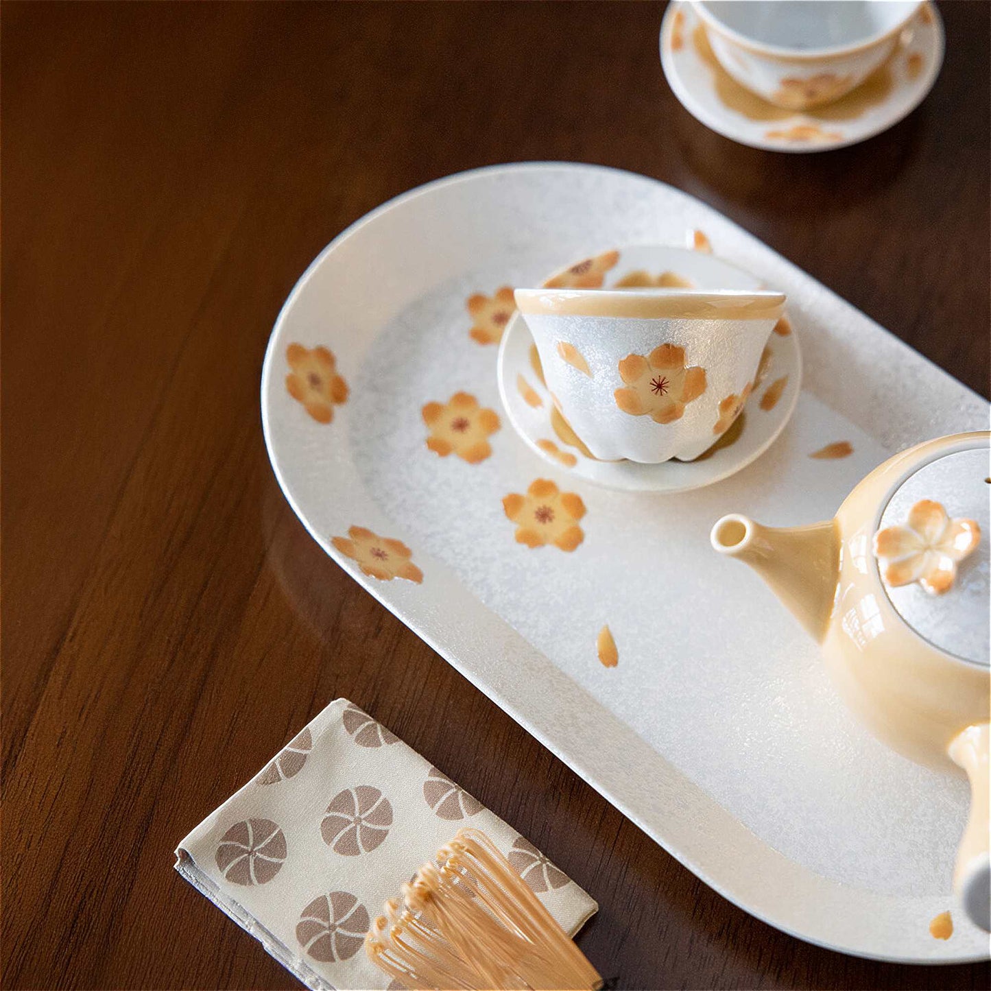 Cherry Blossom Handmade Tea Cup - ZenwareCrafts