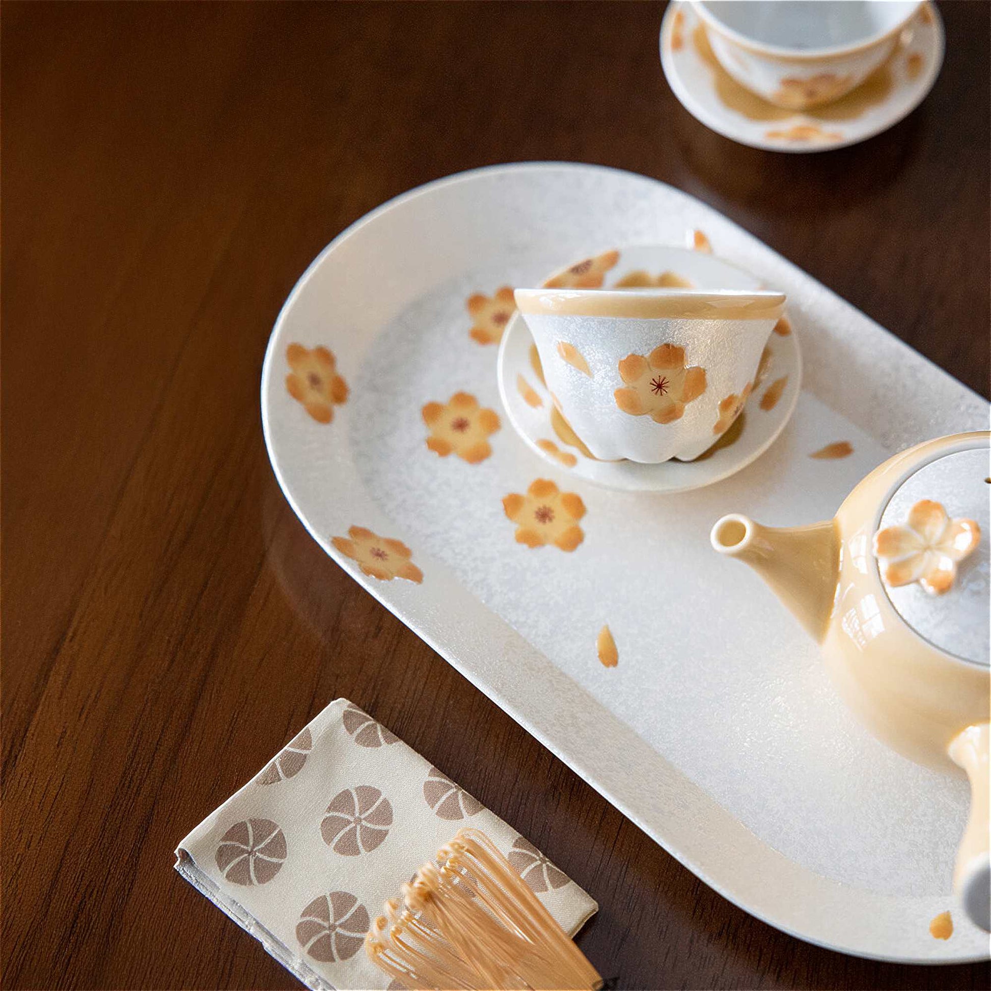 Cherry Blossom Handmade Tea Cup - ZenwareCrafts