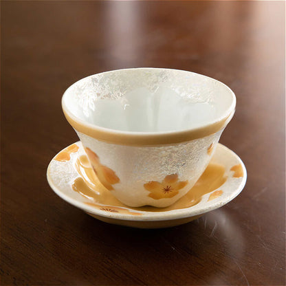 Cherry Blossom Handmade Tea Cup - ZenwareCrafts