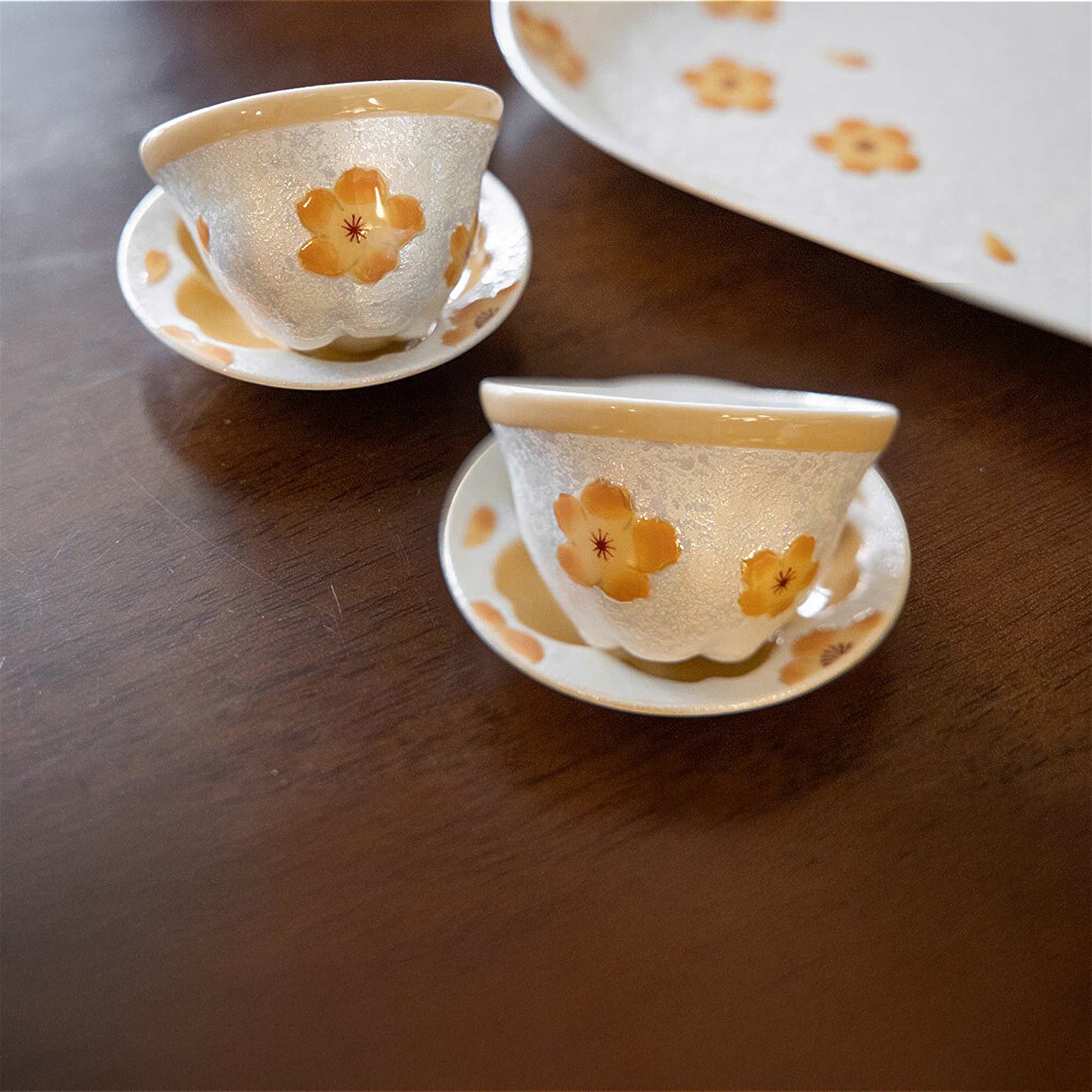 Cherry Blossom Handmade Tea Cup - ZenwareCrafts