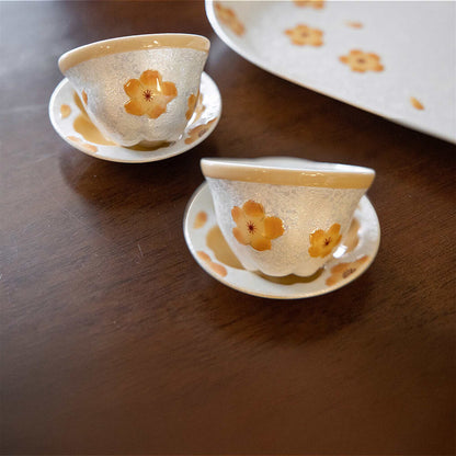 Cherry Blossom Handmade Tea Cup - ZenwareCrafts
