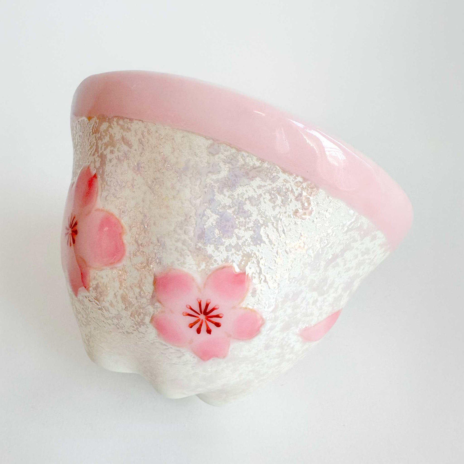 Cherry Blossom Handmade Tea Cup - ZenwareCrafts