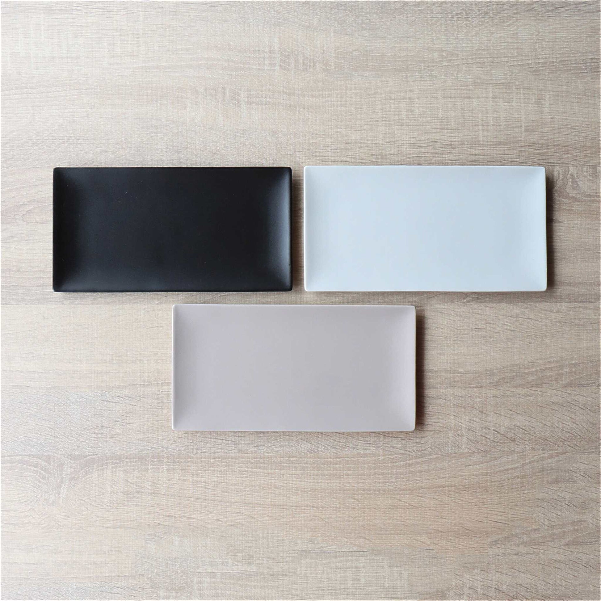 Matte Hasami Ware Handmade Rectangle Plate - ZenwareCrafts