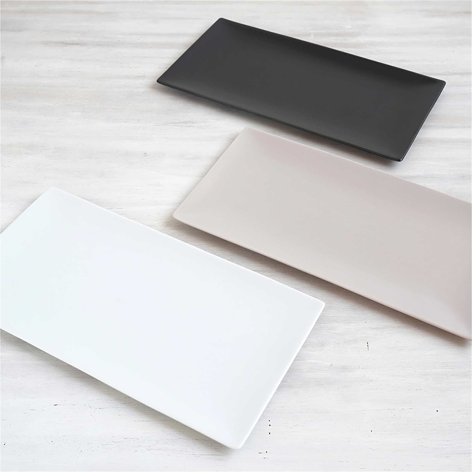 Matte Hasami Ware Handmade Rectangle Plate - ZenwareCrafts