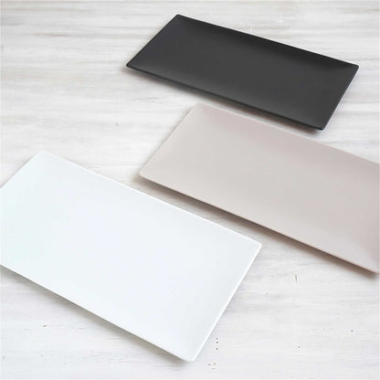 Matte Hasami Ware Handmade Rectangle Plate - ZenwareCrafts