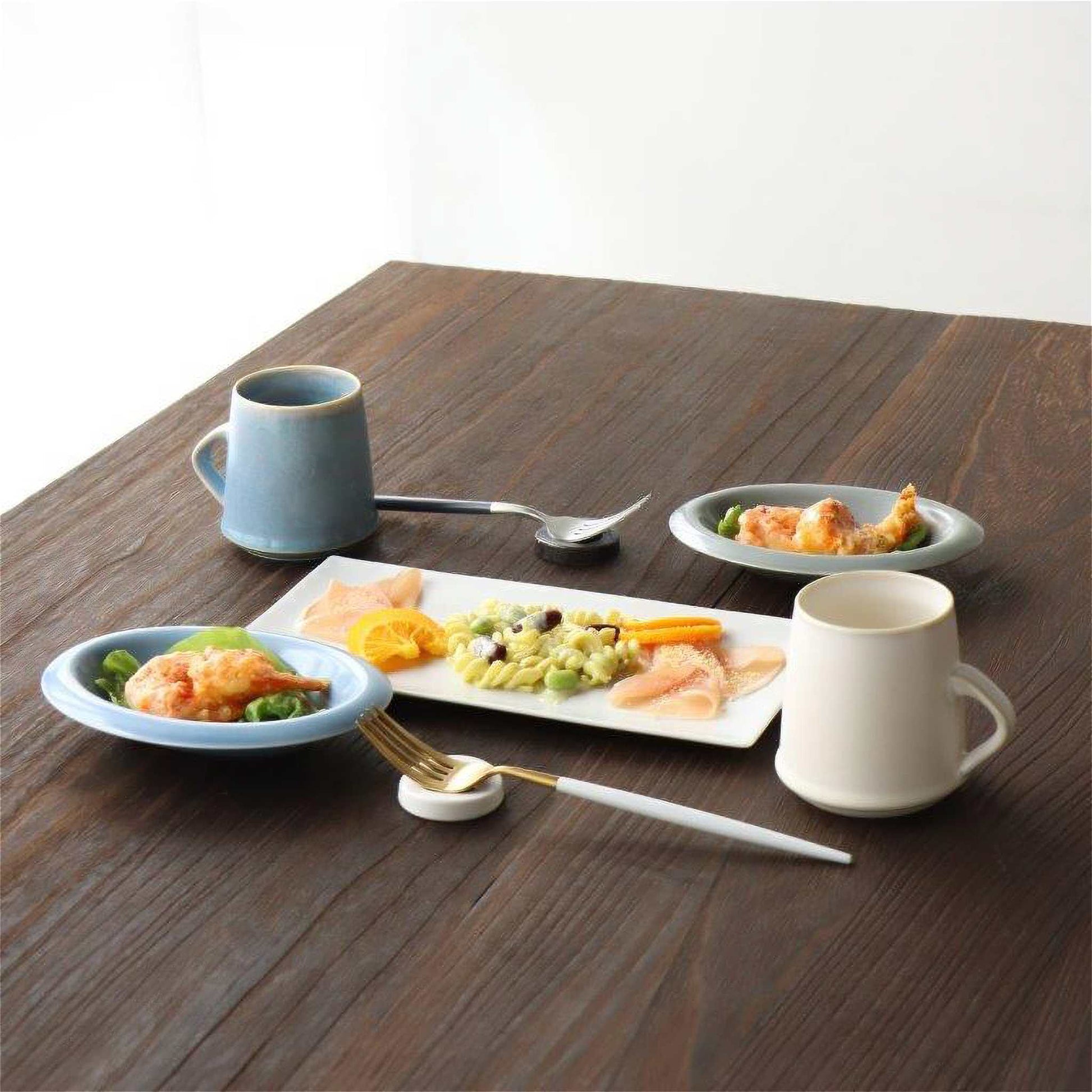 Matte Hasami Ware Handmade Rectangle Plate - ZenwareCrafts