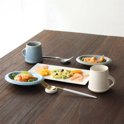 Matte Hasami Ware Handmade Rectangle Plate - ZenwareCrafts