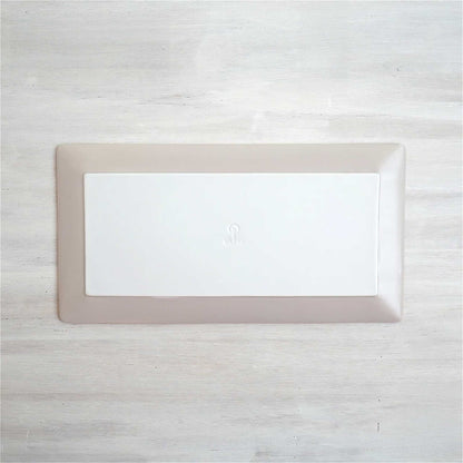 Matte Hasami Ware Handmade Rectangle Plate - ZenwareCrafts
