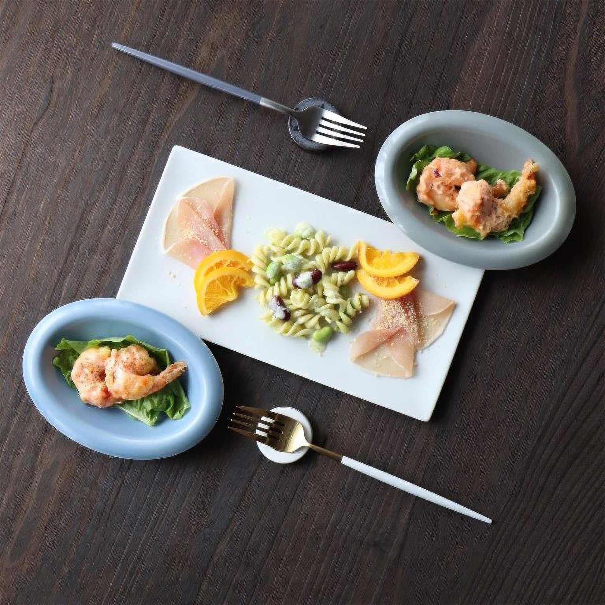 Matte Hasami Ware Handmade Rectangle Plate - ZenwareCrafts