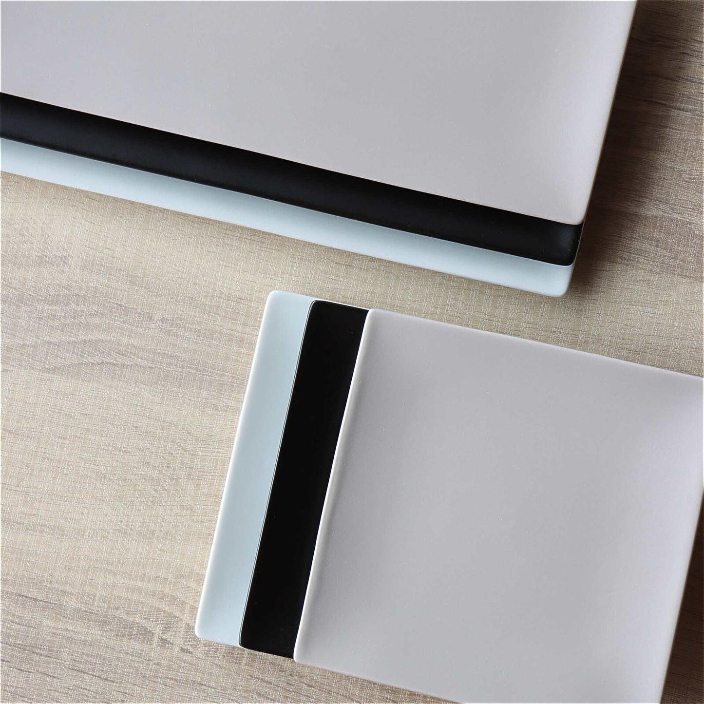 Matte Hasami Ware Handmade Square Plate - ZenwareCrafts